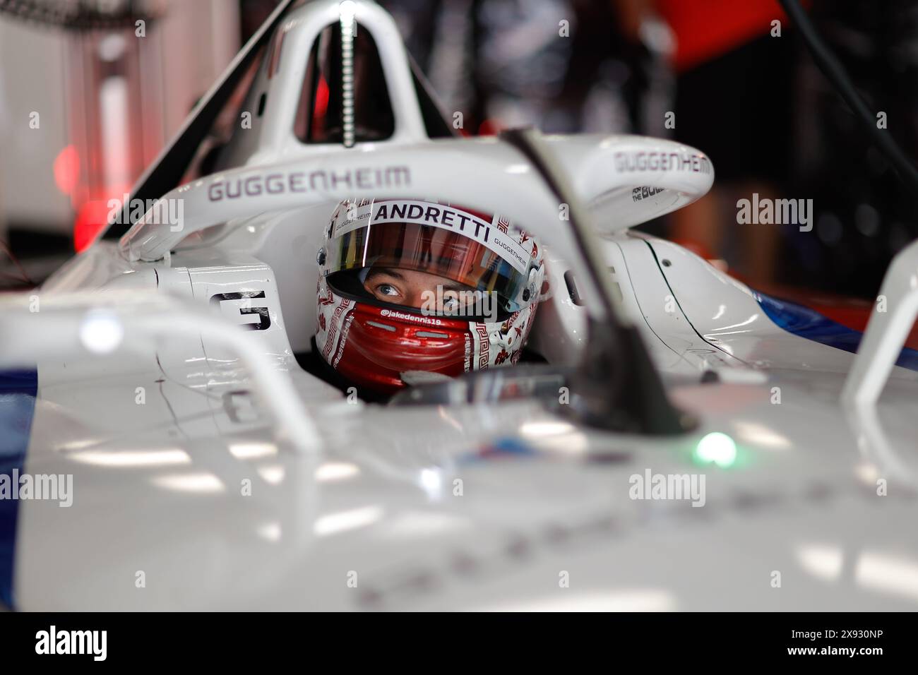 Lors de l'ePrix de Shanghai 2024, 8ème meeting du Championnat du monde ABB FIA de formule E 2023-24, sur le circuit international de Shanghai du 24 au 26 mai 2024 à Shanghai, Chine Banque D'Images