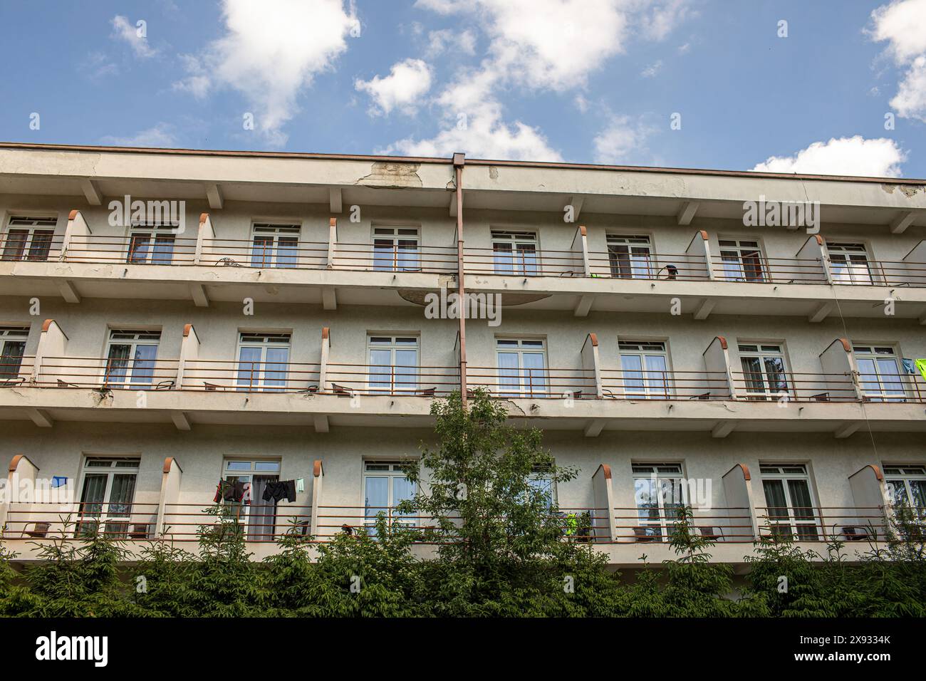 Hébergement pour les patients dans la station thermale à Sliac, Slovaquie. Saison estivale. Photo de haute qualité Banque D'Images