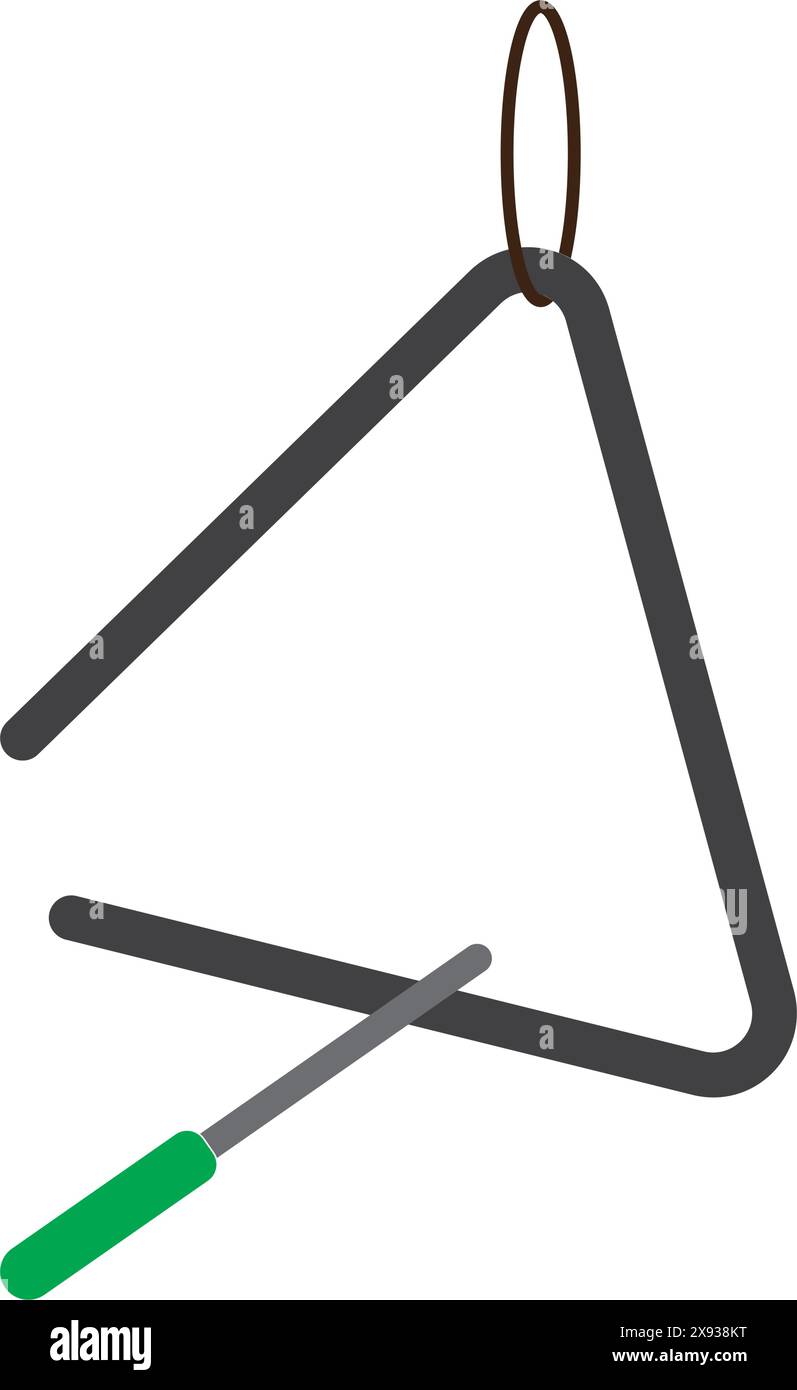 Icône triangle instruments de musique traditionnels illustration vectorielle conception de symbole Illustration de Vecteur