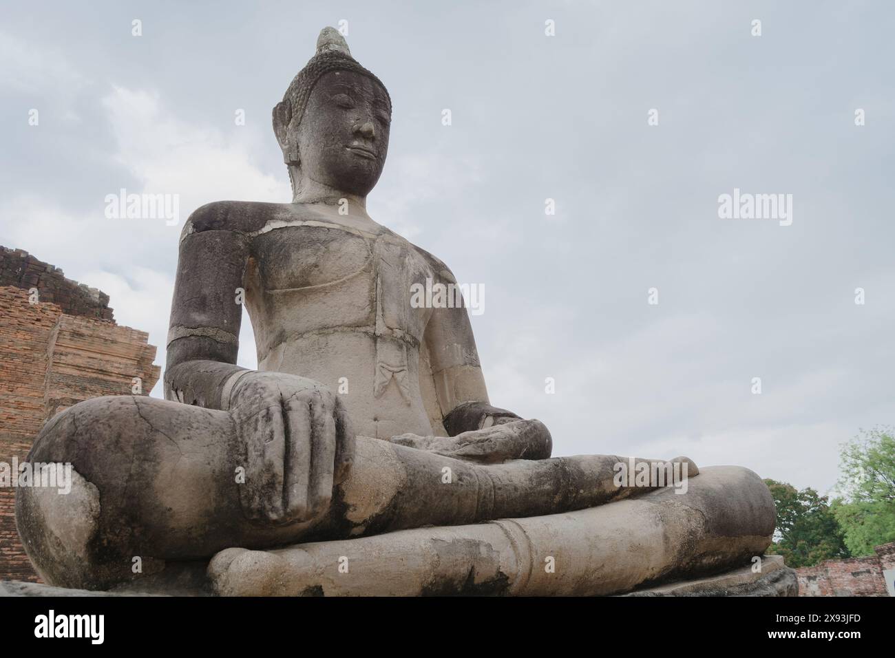 Statue de Bouddha, ayutthaya Thaïlande Banque D'Images