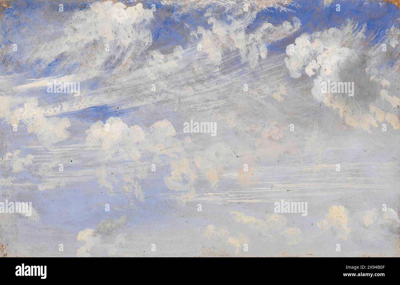 John Constable, Study of Cirrus Clouds, peinture à l'huile sur papier, vers 1822 Banque D'Images