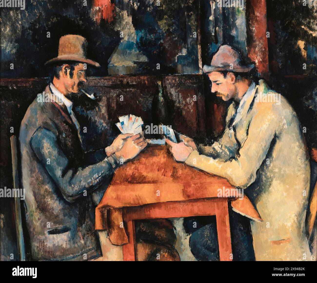 Paul Cézanne, les joueurs de cartes, peinture à l'huile sur toile, 1892-1895 Banque D'Images