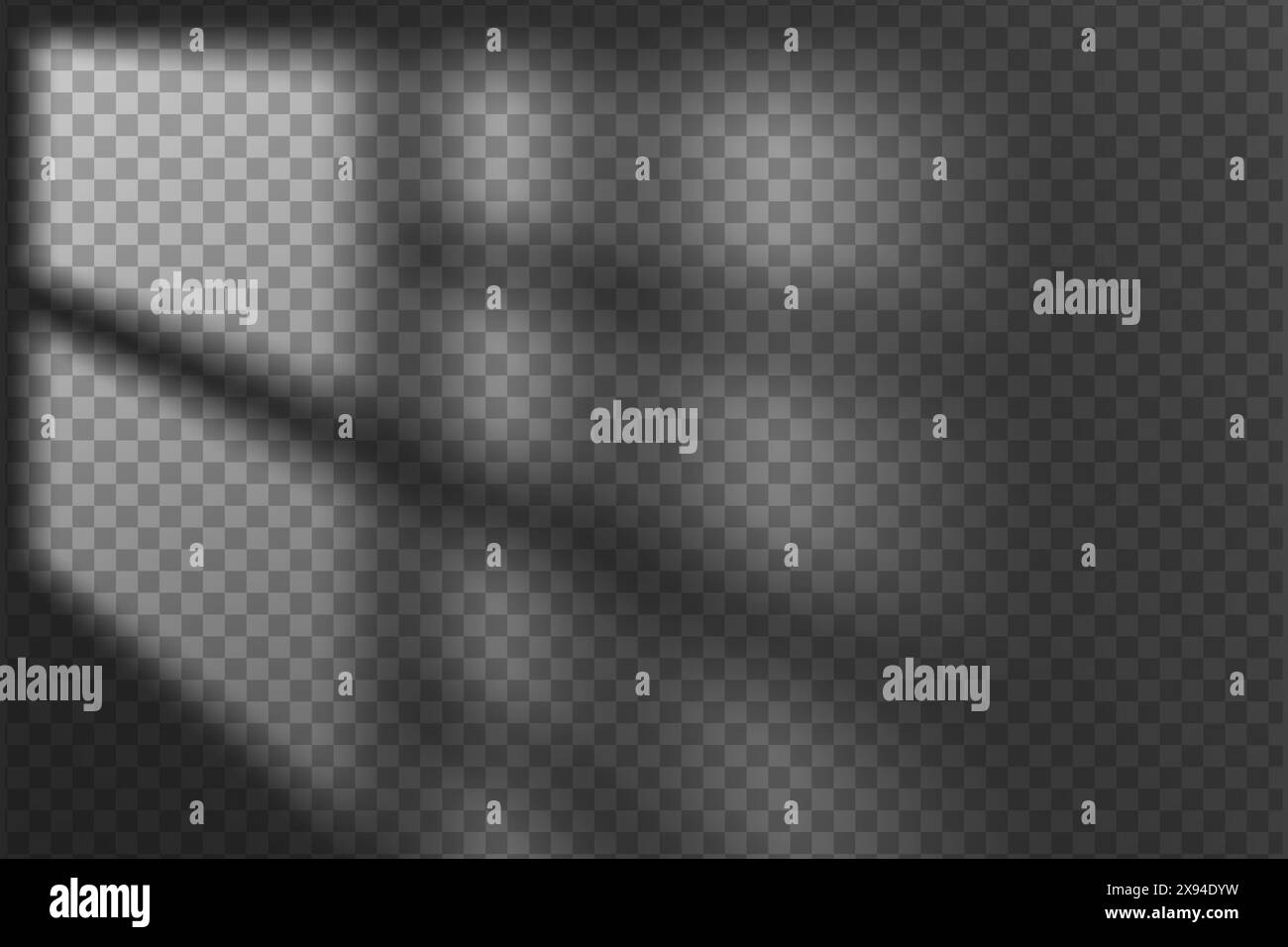 Superposition d'ombre d'effet de lumière à partir d'un arrière-plan transparent isolé de la fenêtre. Illustration de Vecteur