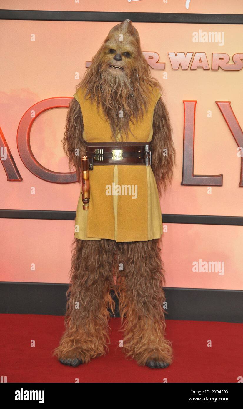 Londres, Angleterre, Royaume-Uni. 28/05/2024, Kelnacca (Wookiee Jedi Master) à l'avant-première de 'The acolyte' UK TV, Odeon luxe Leicester Square, Leicester Square, le mardi 28 mai 2024 à Londres, Angleterre, Royaume-Uni. CAP/CAN ©CAN/Capital Pictures Banque D'Images
