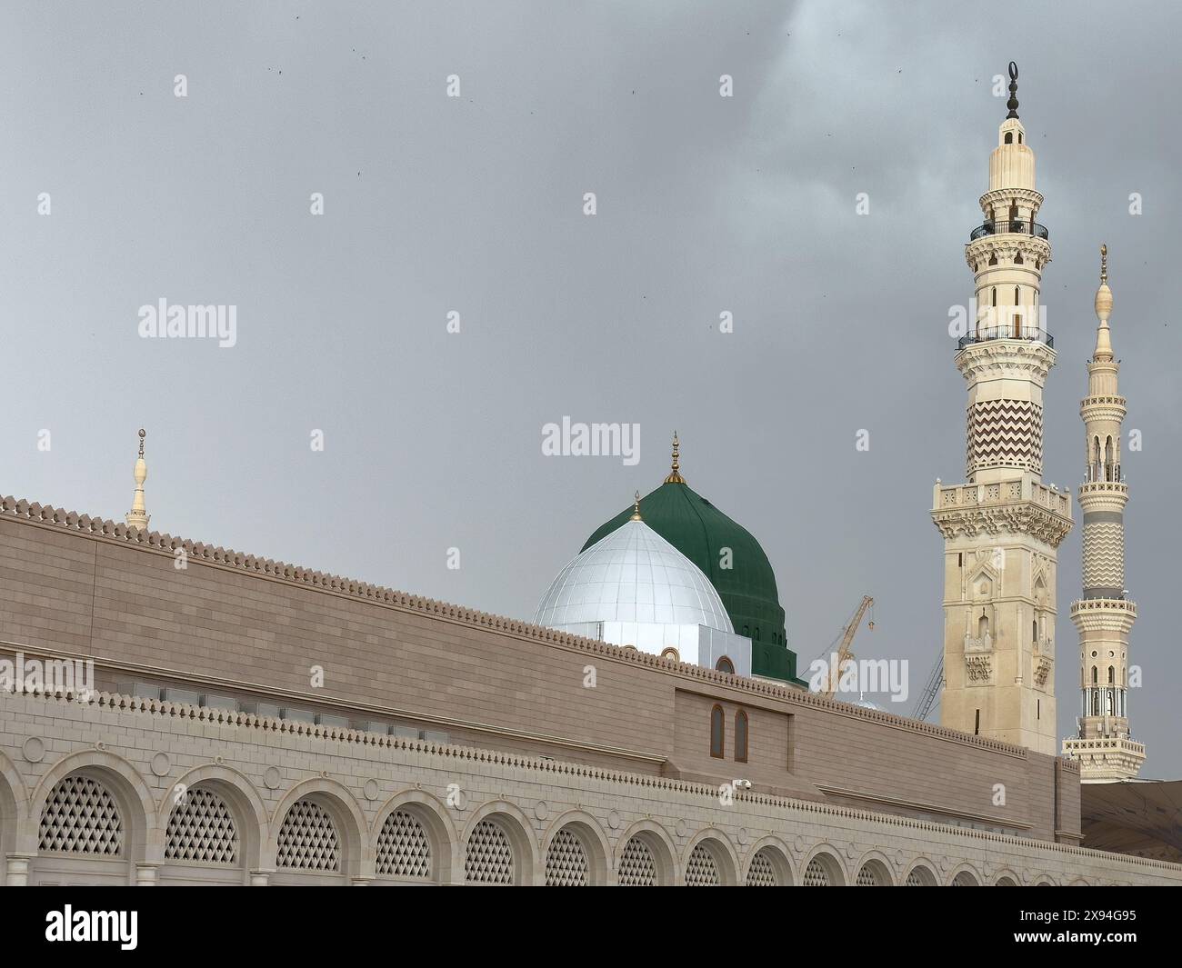 Al Madinah Al Munawwarah lieu sacré islamique en Arabie Saoudite Banque D'Images