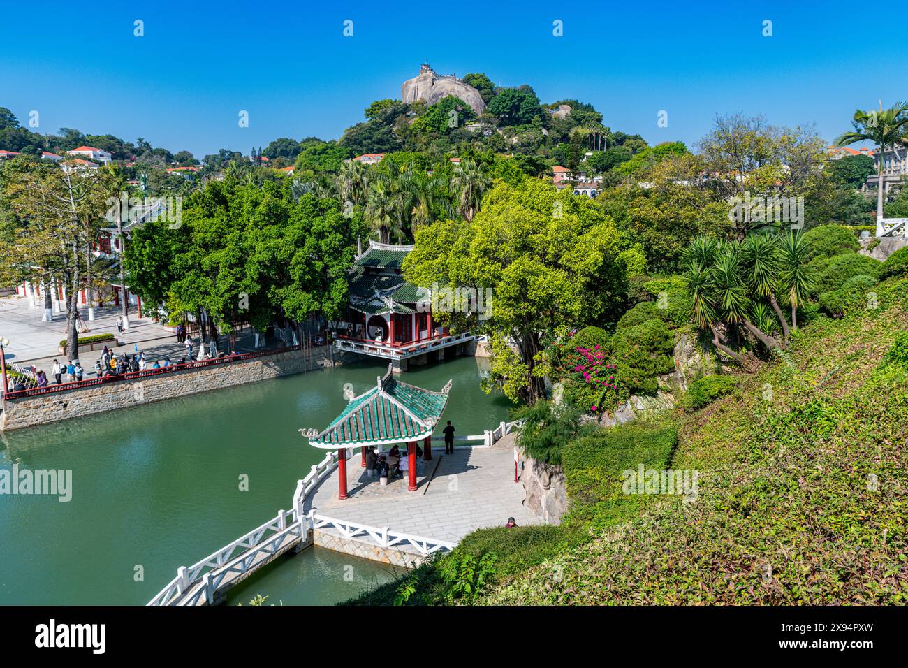 Jardin de Shuzhuang, colonie internationale de Kulangsu, site du patrimoine mondial de l'UNESCO, Xiamen, Fujian, Chine, Asie Banque D'Images