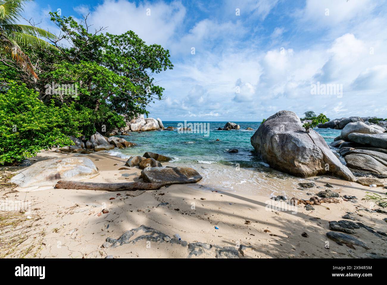 Île de Lengkuas, île de Belitung au large de la côte de Sumatra, Indonésie, Asie du Sud-est, Asie Banque D'Images