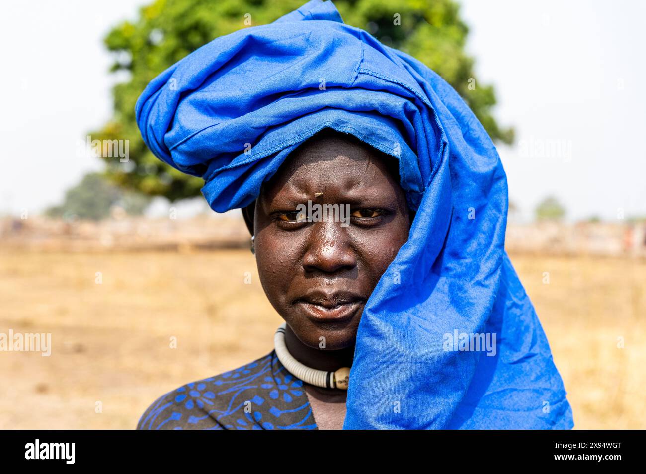 Femme Mundari, tribu Mundari, Soudan du Sud, Afrique Banque D'Images
