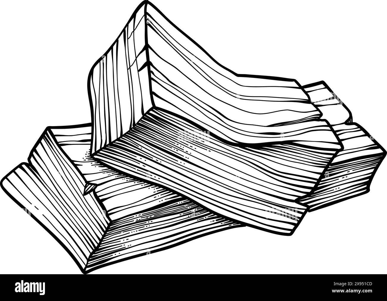 Palo santo bâton. Bâton brûlant d'arôme dessiné à la main, élément rituel et symbole sacré pour la sorcellerie, bois d'aromathérapie boho. Vecteur d'arôme, ésotérique Illustration de Vecteur