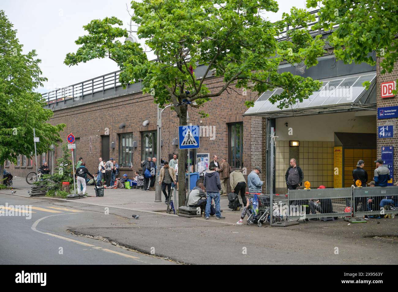 Mission ferroviaire au zoo Bahnhof, Jebensstraße, Charlottenburg, Berlin, Allemagne, Bahnhofsmission am Bahnhof Zoo, Jebensstraße, Charlottenburg, Berlin, D. Banque D'Images