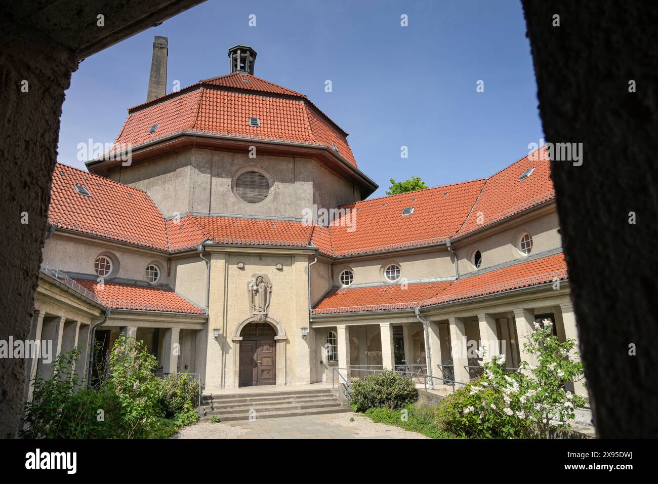 Quartier culturel vert silencieux, mariage crématorium, Gerichtstrasse, mariage, Mitte, Berlin, Allemagne, Silent Green Kulturquartier, mariage Krematorium, Banque D'Images