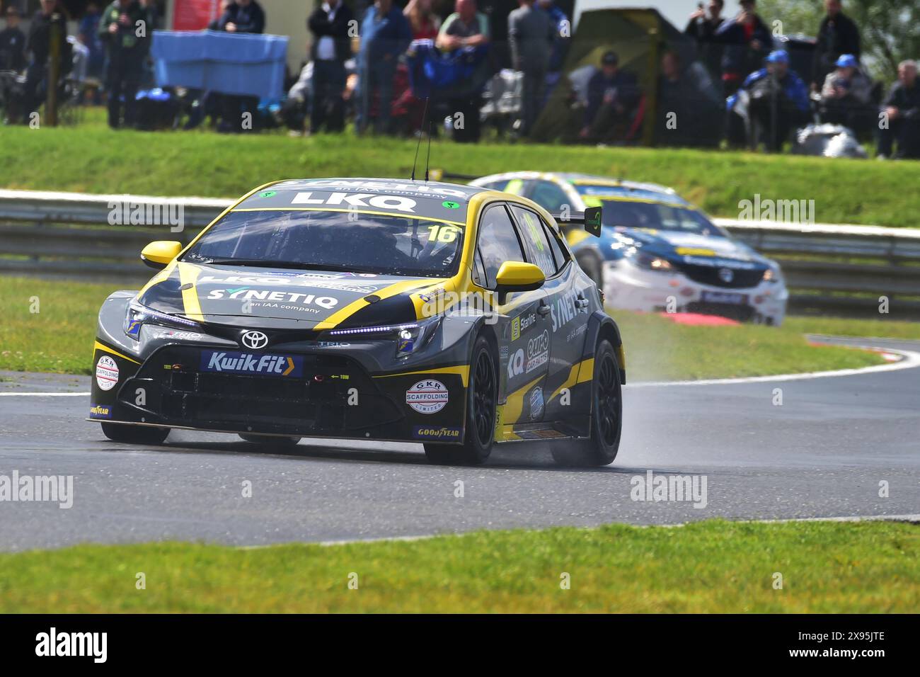 Aiden Moffat, Toyota Corolla GR Sport, LKQ Euro car parts avec SYNETIQ, BTCC, British Touring car Championship, huitième manche de la saison 2024, Snette Banque D'Images