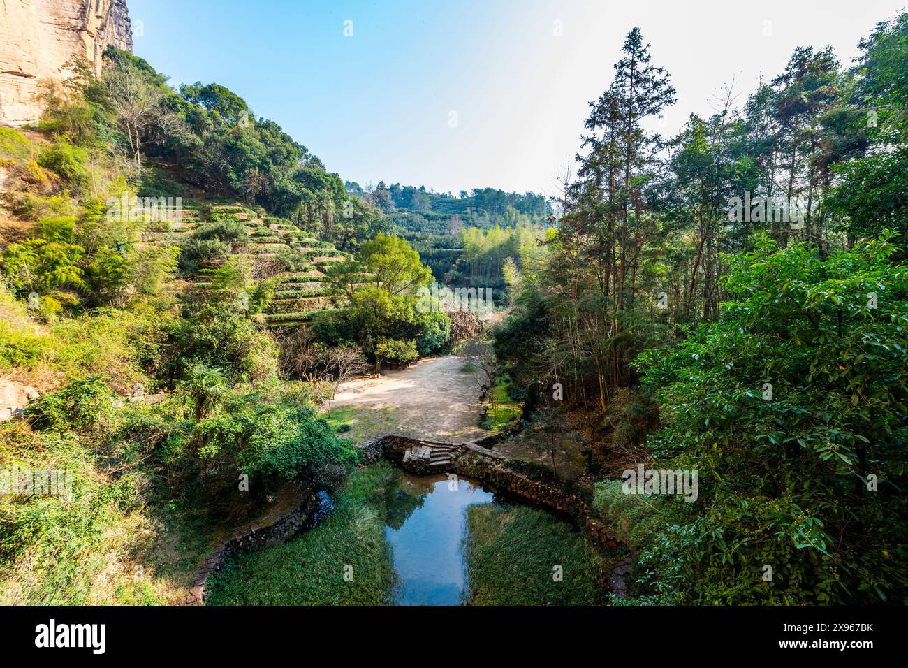 Montagnes de Wuyi, site du patrimoine mondial de l'UNESCO, Fujian, Chine, Asie Banque D'Images