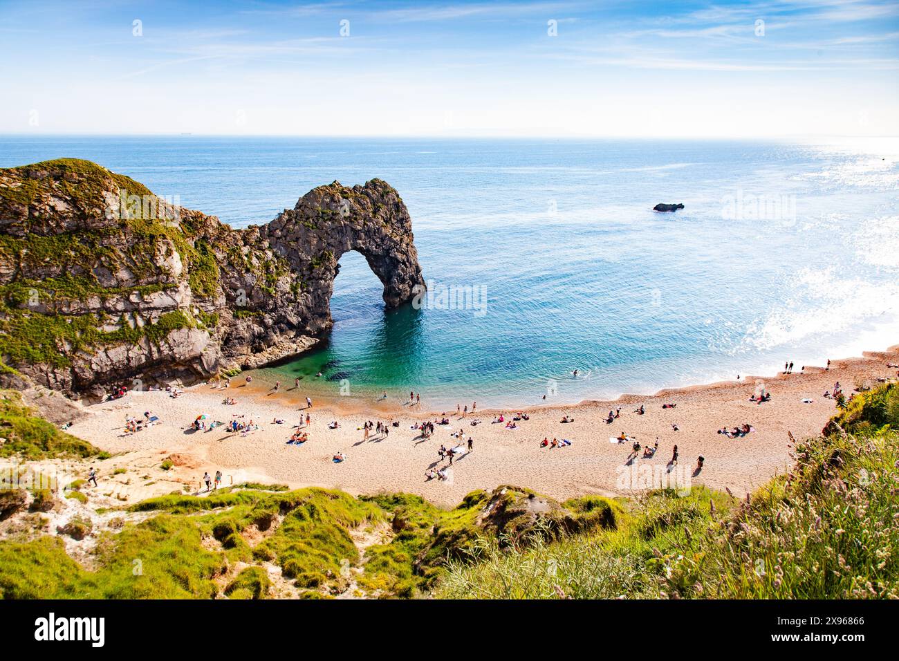 Durdle Door, Jurassic Coast, UNESCO World Heritage Site, Dorset, Angleterre, Royaume-Uni, Europe Banque D'Images