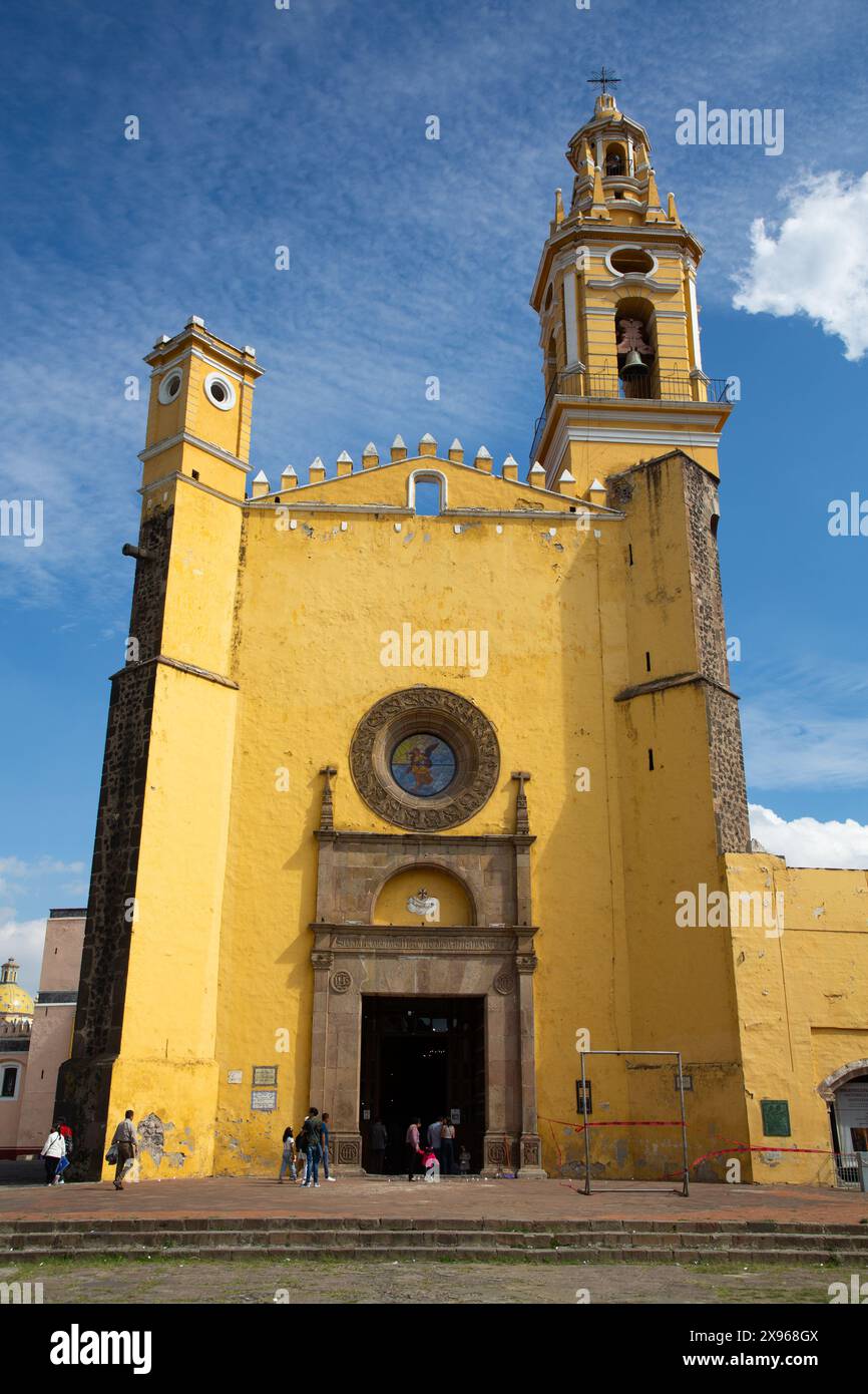 Église, couvent de San Gabriel Arcangel, 1520, Cholula, État de Puebla, Mexique, Amérique du Nord Banque D'Images