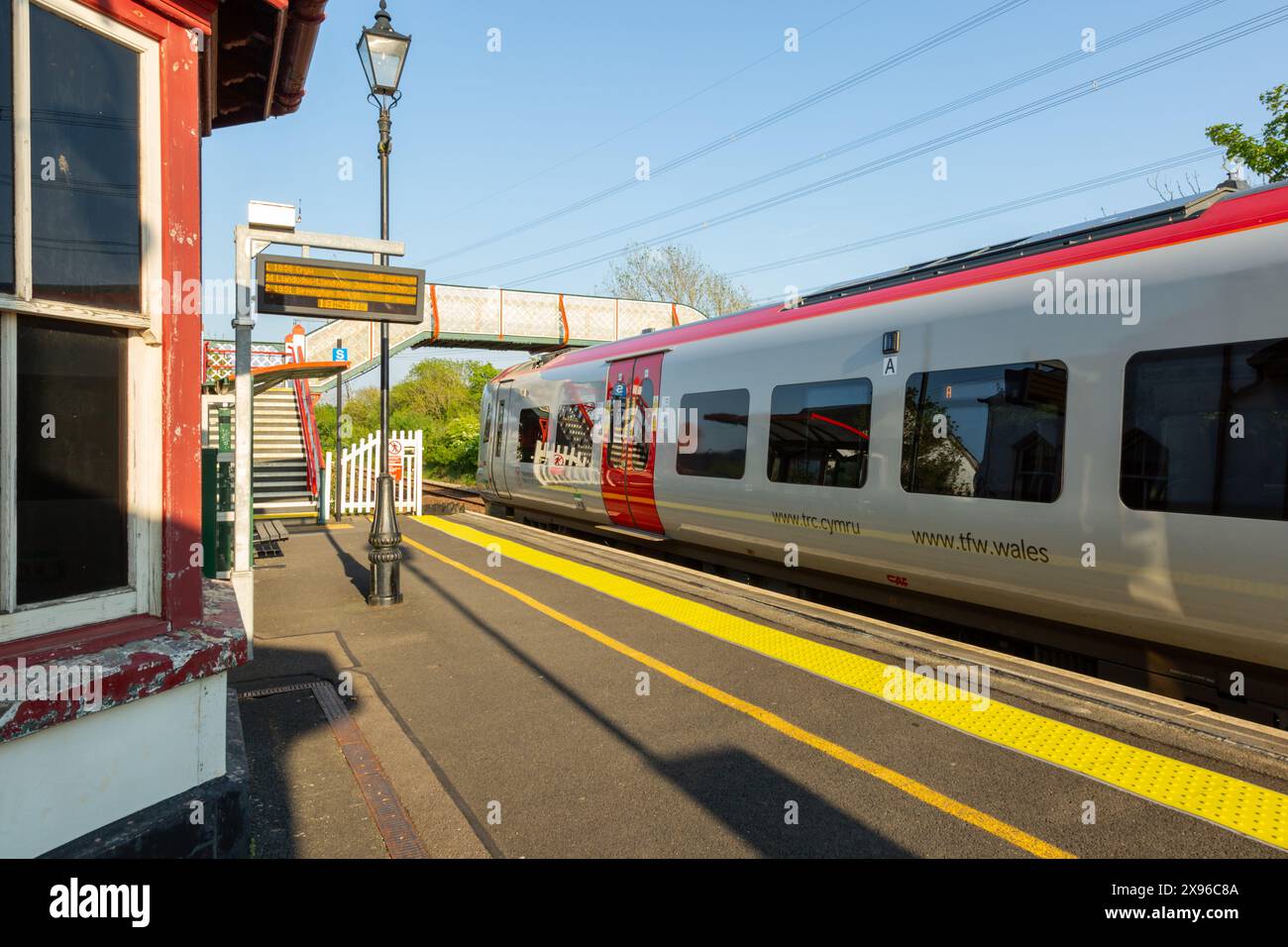 Gare rurale à Anglesey, pays de Galles, Royaume-Uni 2024 Banque D'Images
