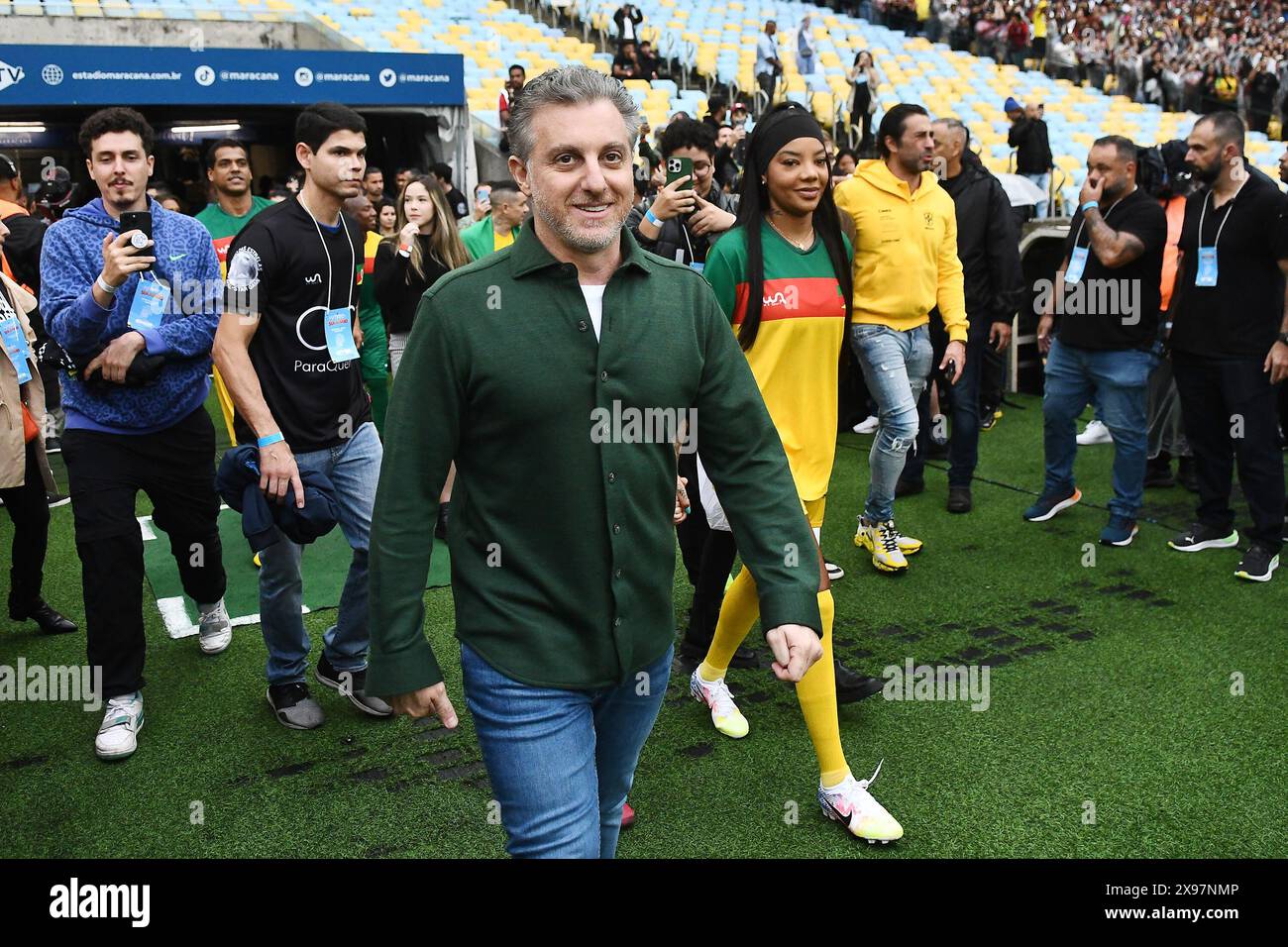 Rio de Janeiro, 27 mai 2024. Présentateur de télévision Luciano Huck, lors d'un match de charité en l'honneur des victimes des inondations dans le Rio Grande do Sul, à Banque D'Images