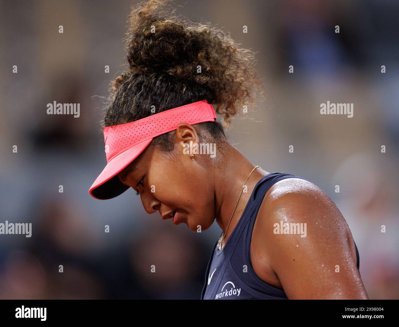 Roland Garros, 29 mai 2024 : Naomi Osaka (JPN) lors de l'Open de France 2024. Corleve/Mark Peterson Banque D'Images