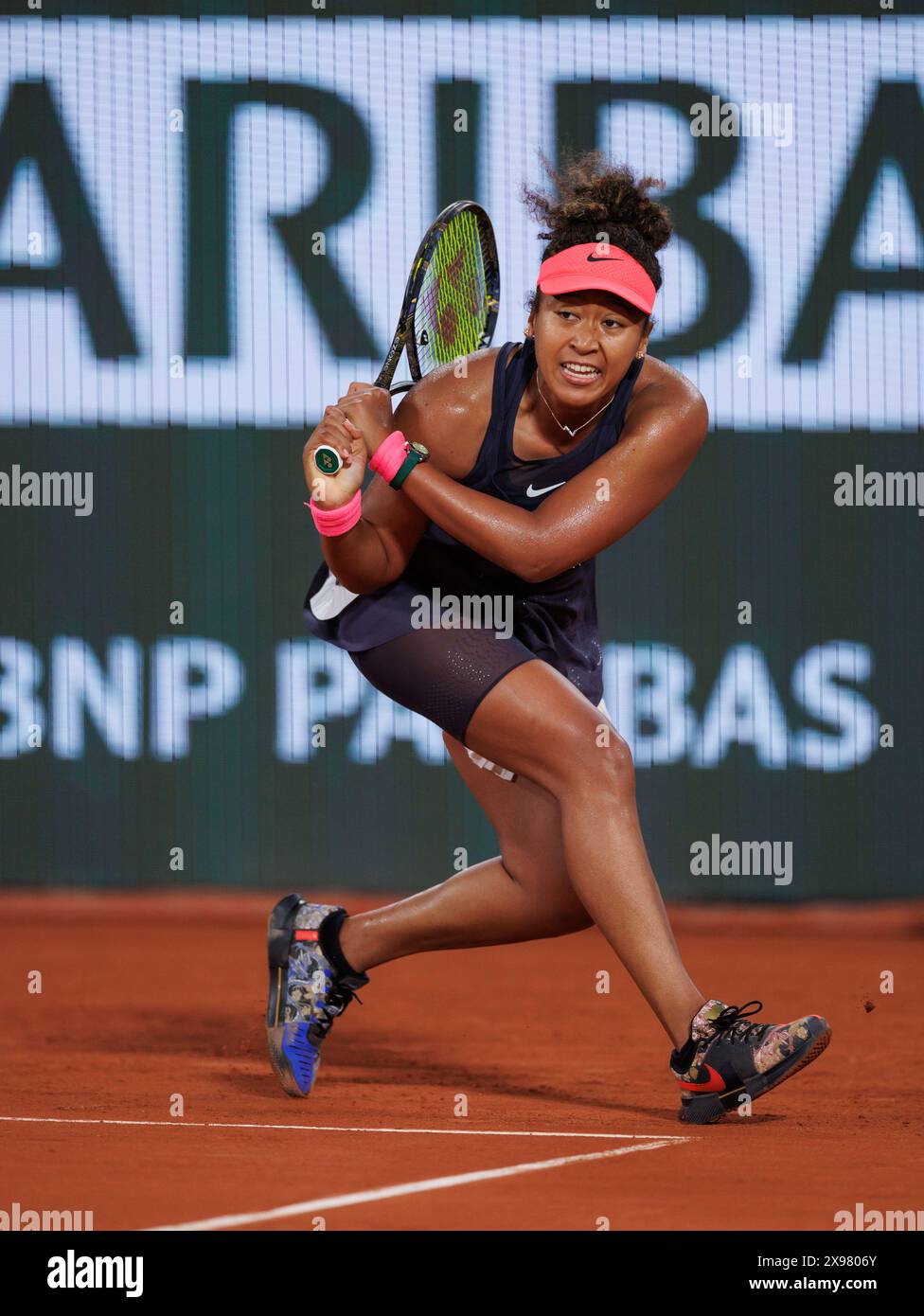 Roland Garros, 29 mai 2024 : Naomi Osaka (JPN) lors de l'Open de France 2024. Corleve/Mark Peterson Banque D'Images