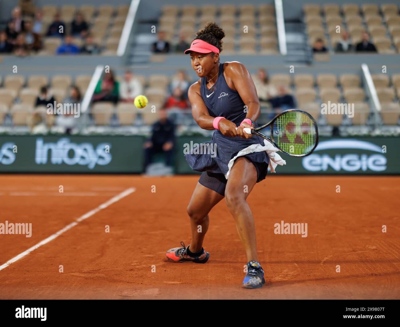 Roland Garros, 29 mai 2024 : Naomi Osaka (JPN) lors de l'Open de France 2024. Corleve/Mark Peterson Banque D'Images