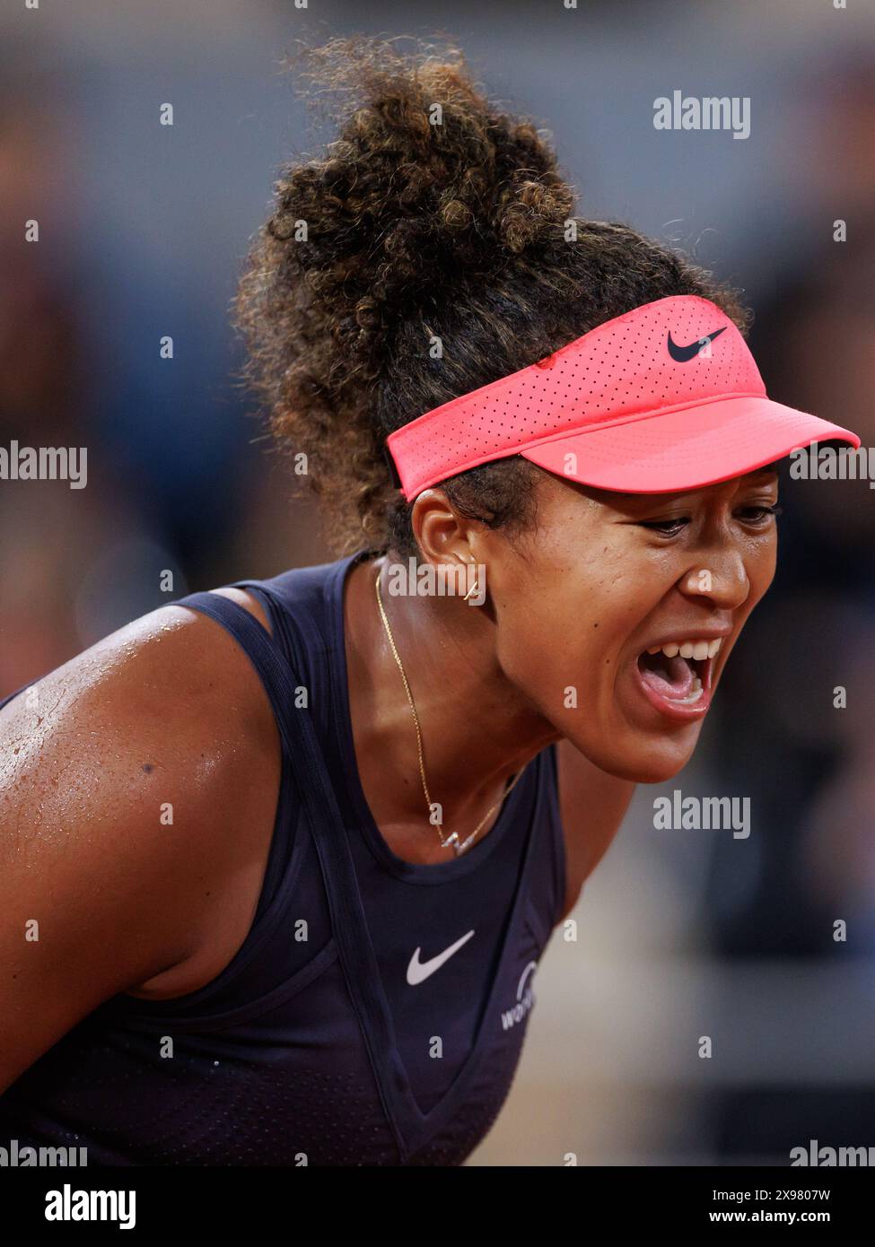 Roland Garros, 29 mai 2024 : Naomi Osaka (JPN) lors de l'Open de France 2024. Corleve/Mark Peterson Banque D'Images