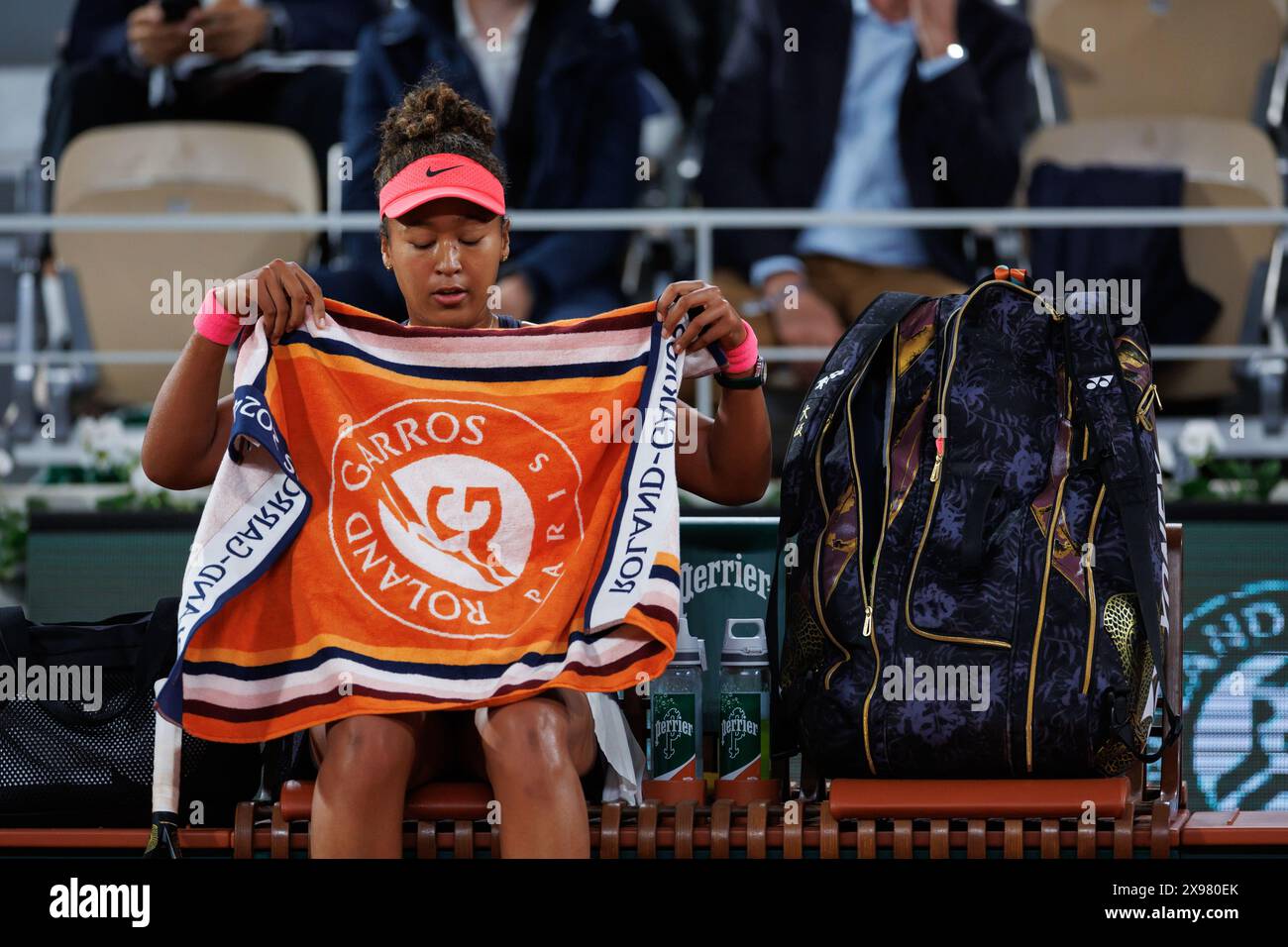 Roland Garros, 29 mai 2024 : Naomi Osaka (JPN) lors de l'Open de France 2024. Corleve/Mark Peterson Banque D'Images