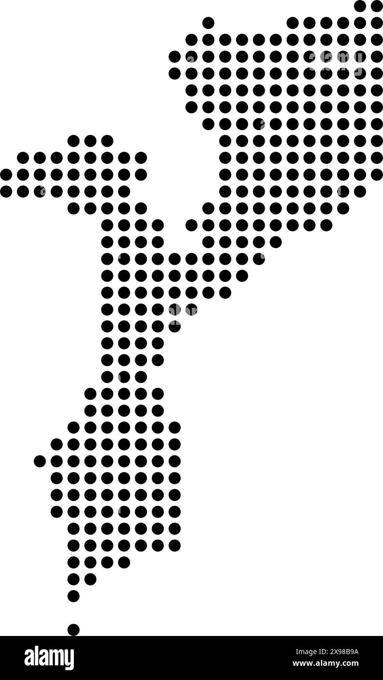 élément d'illustration de conception d'icône de carte mozambique Illustration de Vecteur