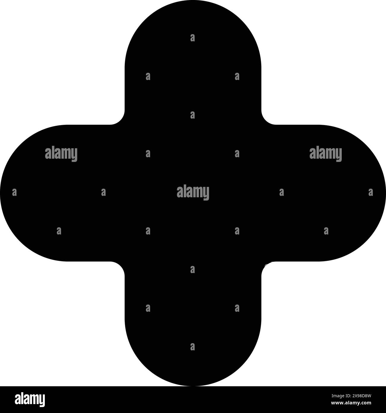 ajoutez une icône, plus ou augmentez la conception de l'illustration Illustration de Vecteur