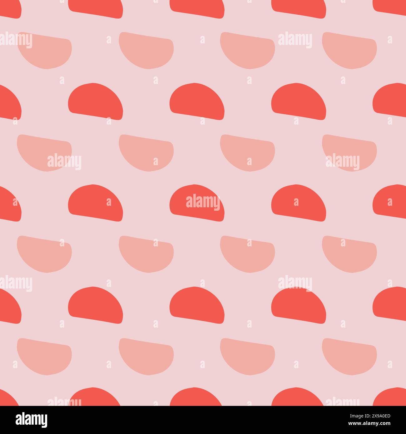 Fond de motif demi-cercle tons rouge et rose Illustration de Vecteur
