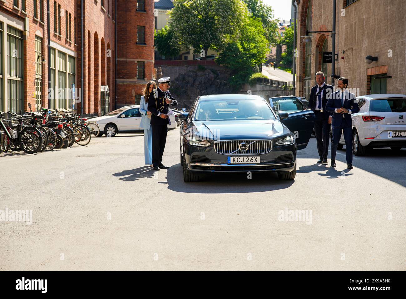 Stockholm, Lauch nouveau jeu, Suède, 05 30 2024, lancement d'un nouveau jeu éducatif de Mojang Studios. Princesse Sofia, Prince Carl Philip Banque D'Images