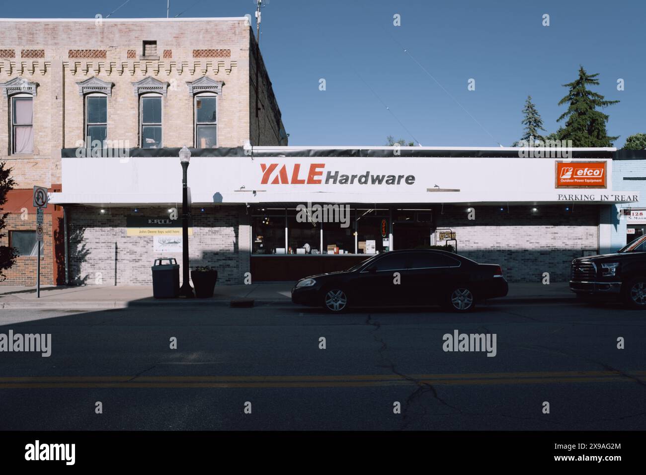 Yale Hardware, une quincaillerie indépendante à Yale Michigan USA Banque D'Images