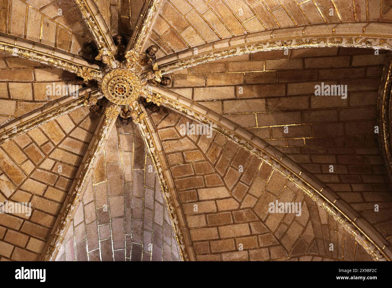 Vues spectaculaires de l'intérieur de la cathédrale d'Avila, Espagne Banque D'Images