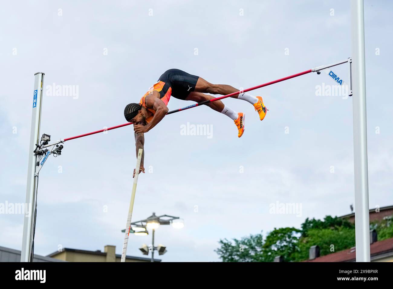 Oslo 20240530. Bo Kanda Lita Baehre d'Allemagne lors de la compétition de voûte à la perche lors des Jeux de la Diamond League Bislett 2024 au Bislett Stadium. Photo : Beate Oma Dahle / NTB Banque D'Images