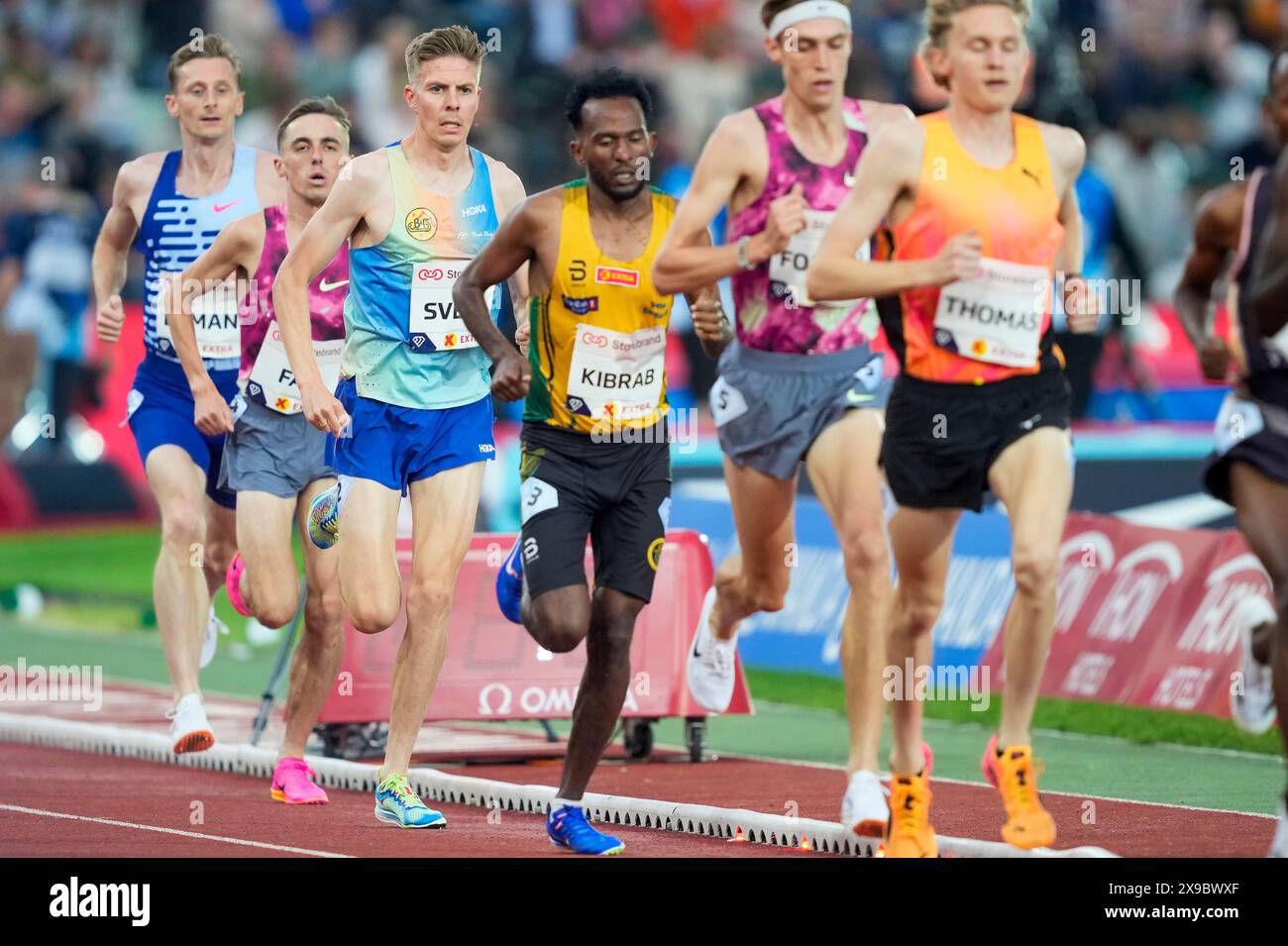 Oslo 20240530. Awet Nftalem Kibrab moins de 5000 mètres pour les hommes lors des Jeux Diamond League Bislett 2024 au stade Bislett. Photo : Heiko Junge / NTB Banque D'Images