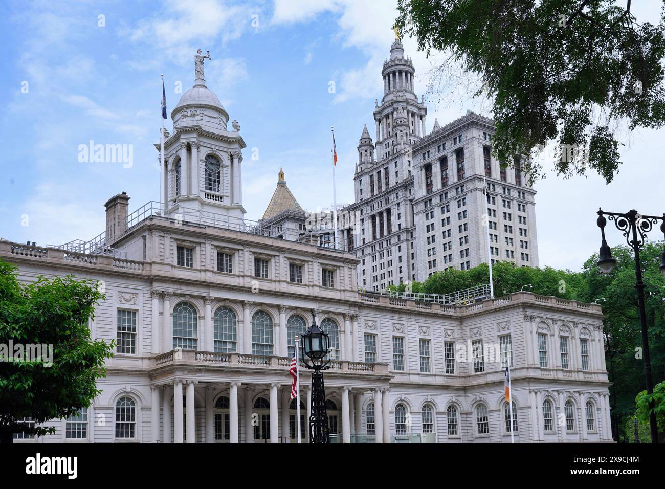 Hôtel de ville de New York, à Manhattan Banque D'Images