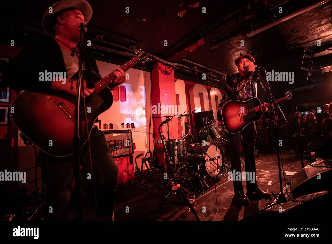 Londres, Royaume-Uni. 29 mai 2024. Peter Doherty sur scène au 100 Club présentant des artistes prometteurs signés à son label. Cristina Massei/Alamy nouvelles en direct Banque D'Images