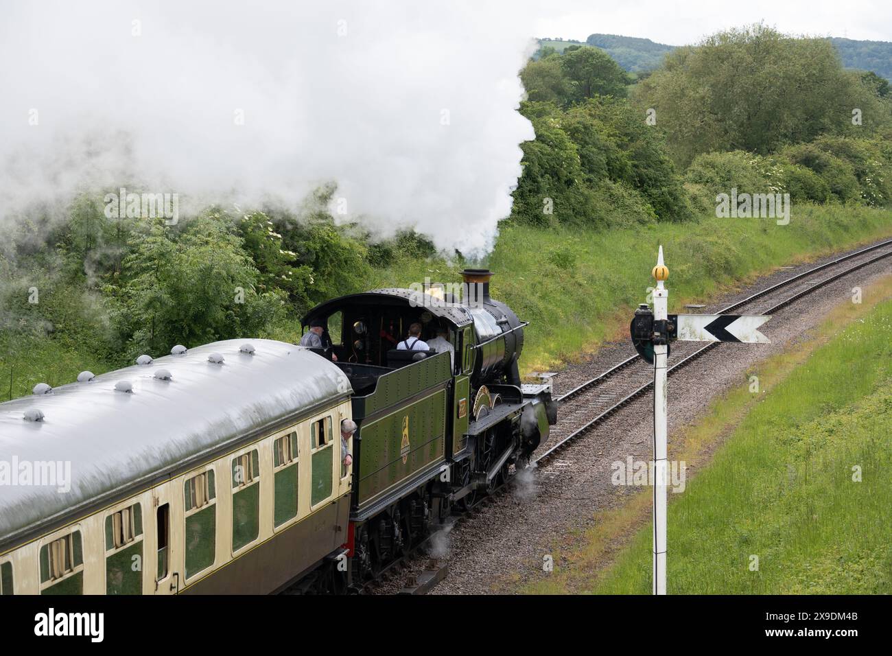 7820 'Dinmore Manor', GWSR, Gloucestershire, Royaume-Uni Banque D'Images