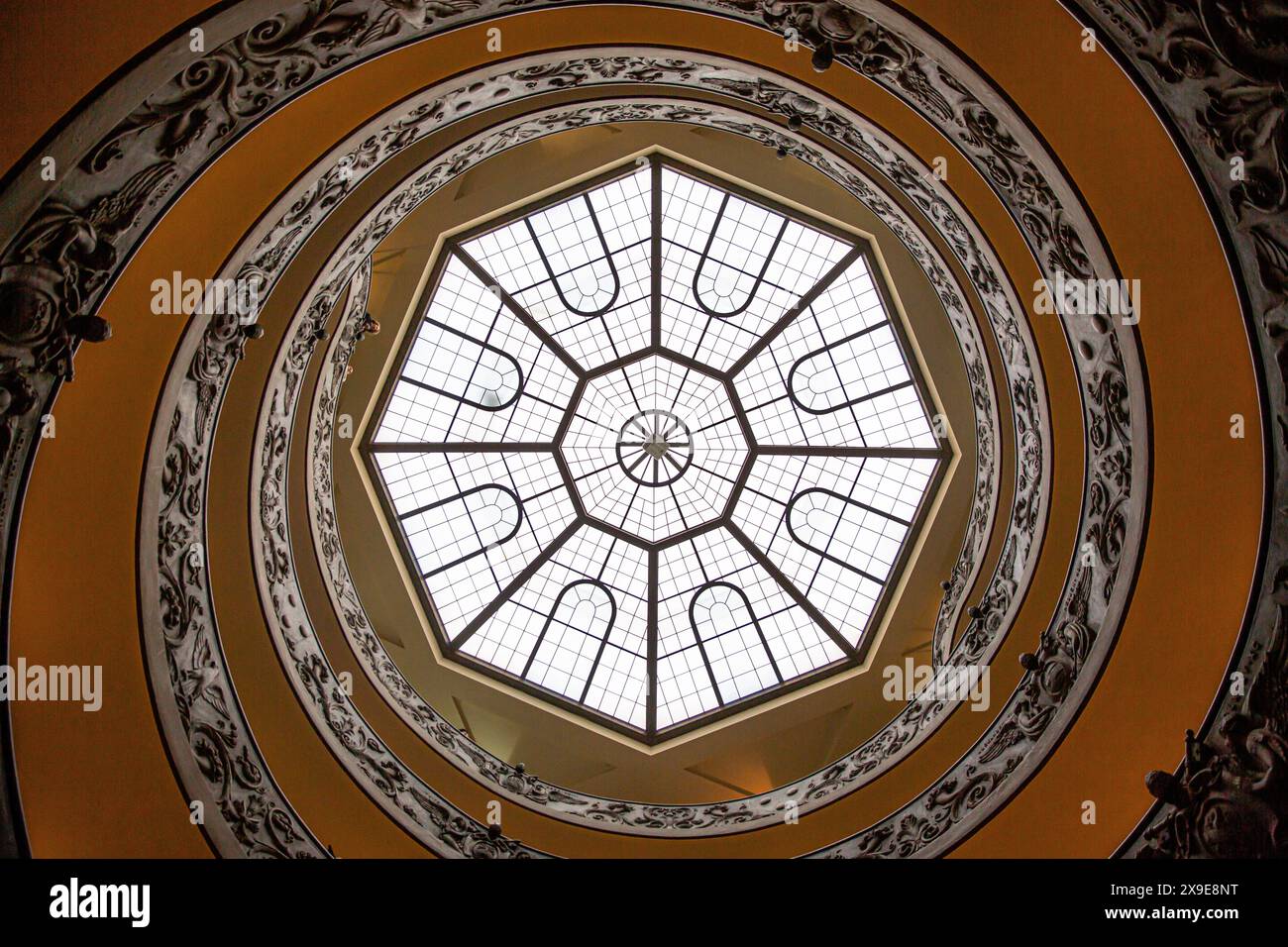 Escalier Cité du Vatican, Rome, Italie Banque D'Images