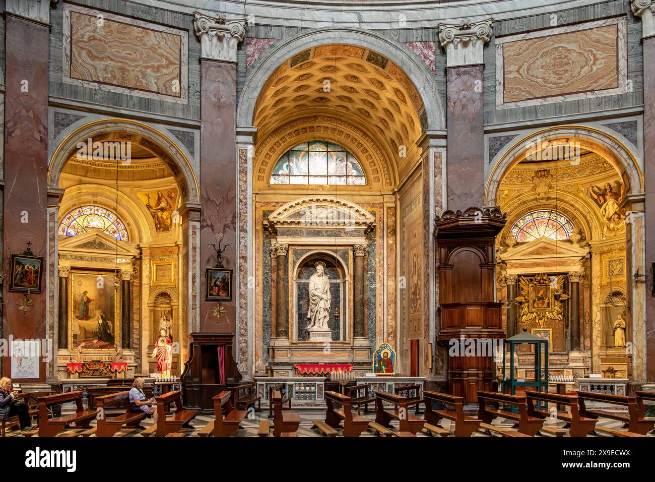 La chapelle Saint Jacques le Grand à l'intérieur de Chiesa San Giacomo in Augusta sur la via del Corso , Rome, Italie Banque D'Images