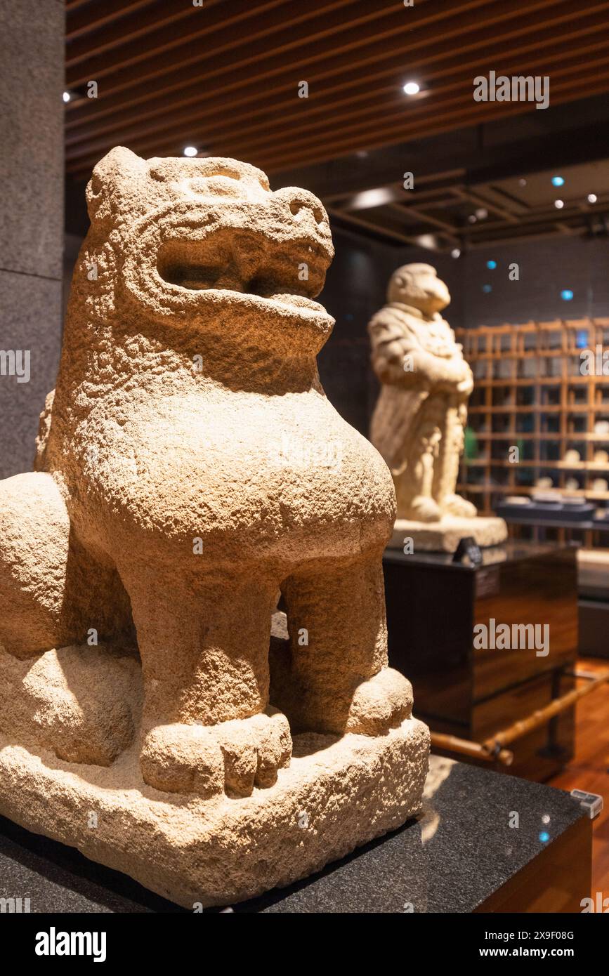 Statue au Musée national de Gyeongju, Gyeongju, Corée du Sud Banque D'Images