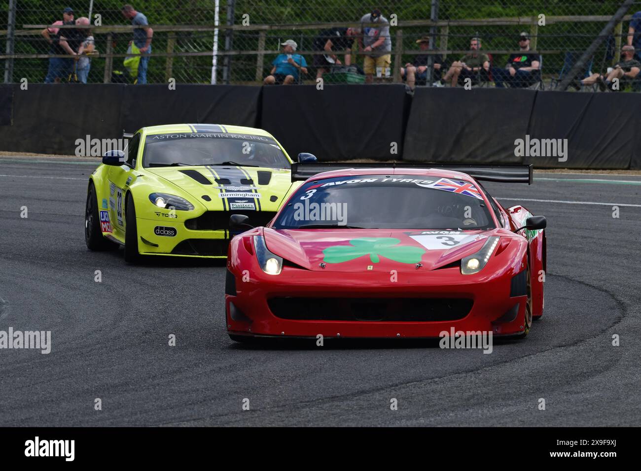 Jason Wright, Ferrari 458 GT3, Masters GT Trophy, Masters Historic Racing, Masters Historic Festival, deux courses de quarante minutes sur le week-end avec le Banque D'Images