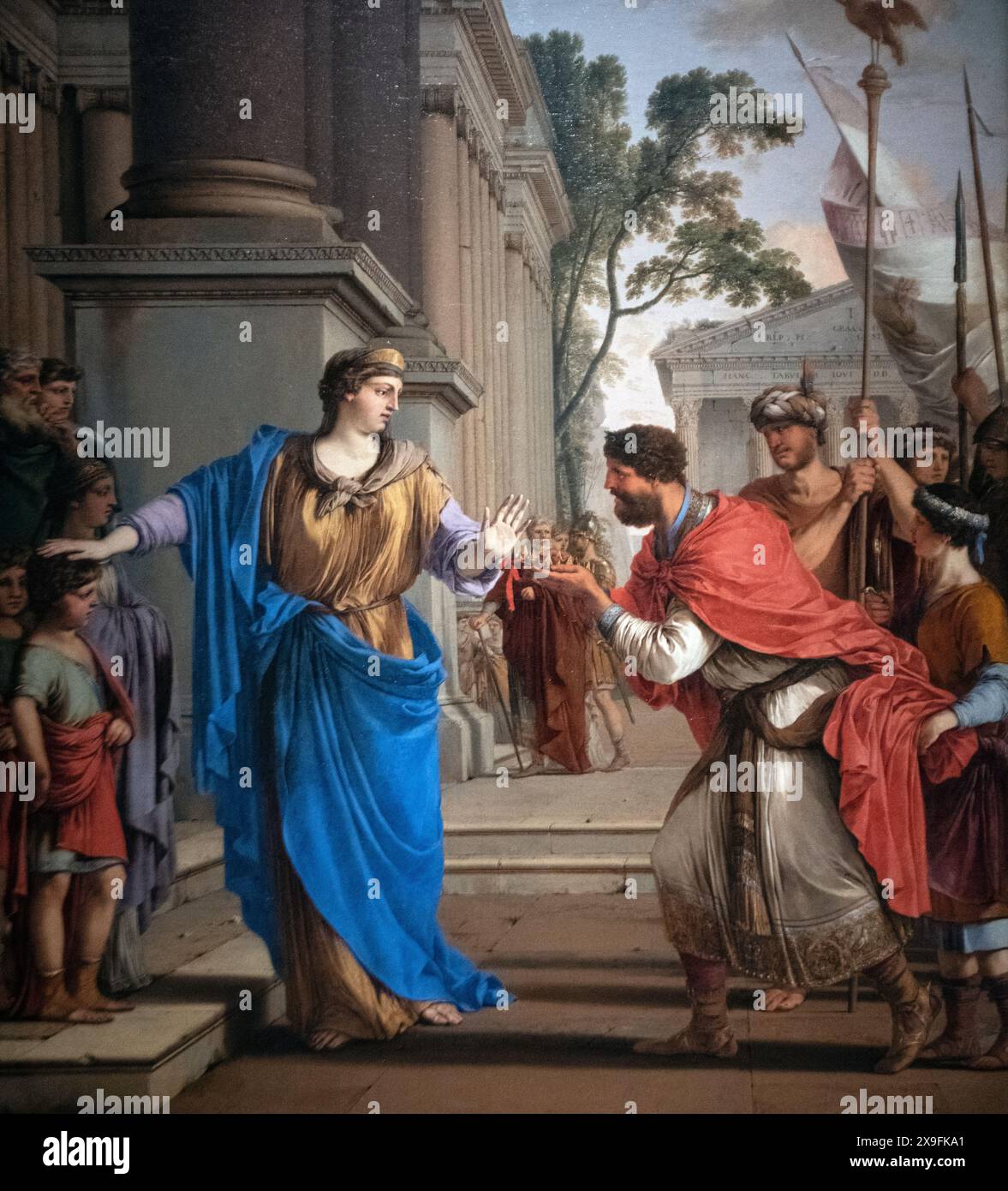 Laurent de la Hayre : 'Cornelia rejetant la couronne de Ptolémée VIII' (1646) Banque D'Images