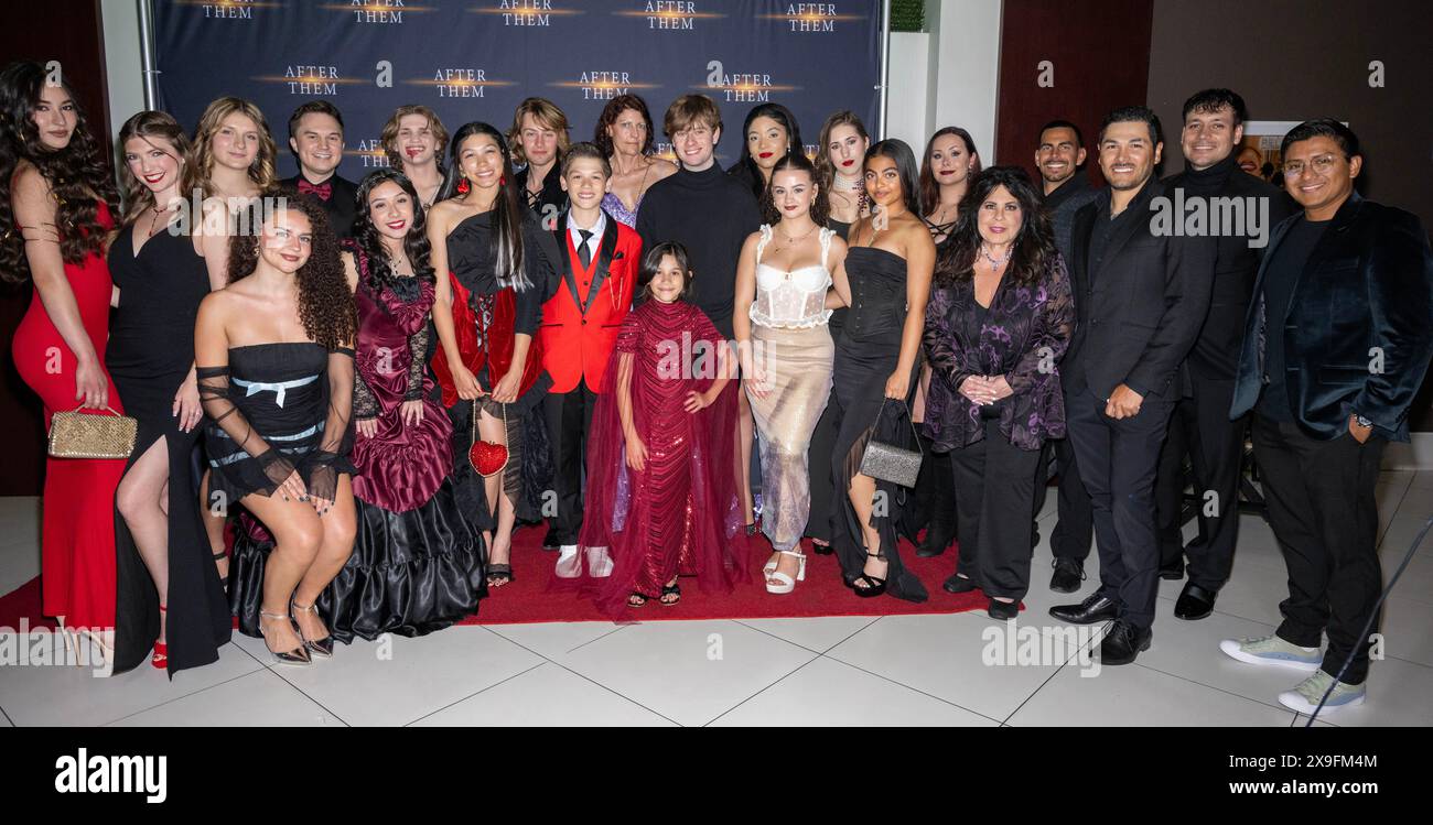 Glendale, États-Unis. 30 mai 2024. Acteurs et producteurs assistent à la première mondiale de 'After Them' présentée par LoveXO au look Cinema Glendale, Los Angeles, CA, le 30 mai 2024 crédit : Eugene Powers/Alamy Live News Banque D'Images