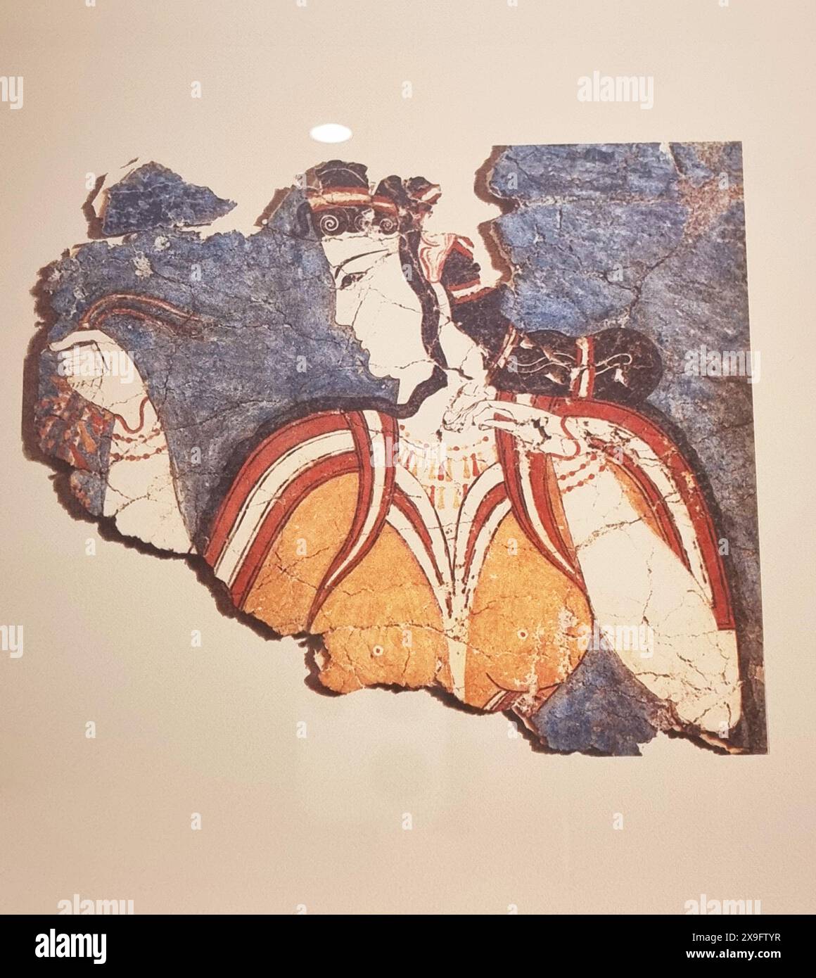 Artefacts dans les musées qui sont parsemés sur les îles entourant Athènes. Mykonos est un bel endroit d'intérêt historique majeur où une vaste collection d'expositions de la période hellénistique et de la préhistoire, y compris des vaisseaux, des statues et des colonnes sont montrées. À Chora, capitale de Mykonos, de nombreux musées mettent en valeur le riche héritage de l'île, dans l'histoire et la tradition.' Grèce. Banque D'Images