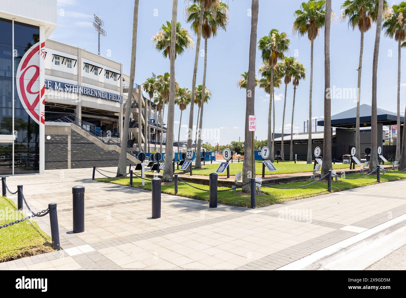 George M. Steinbrenner Field est le centre d'entraînement des Yankees de New York MLB et de l'équipe affilite des Yankees, Tampa Tarpons. Banque D'Images