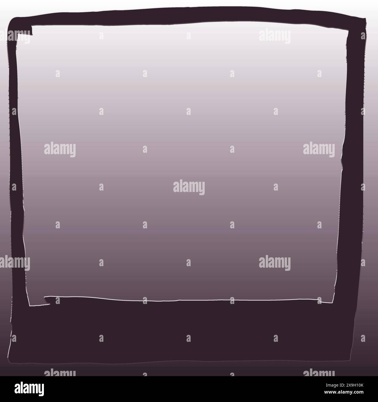 Illustration abstraite avec un fond dégradé, une boîte délimitée et un style minimaliste Banque D'Images