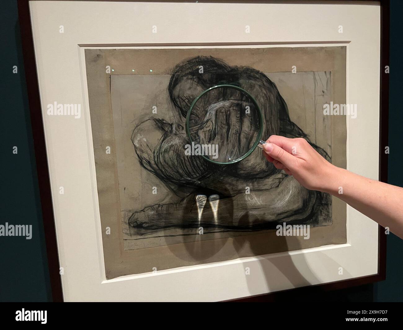 Kathe Kollwitz, « femme avec enfant mort », 1903 Banque D'Images