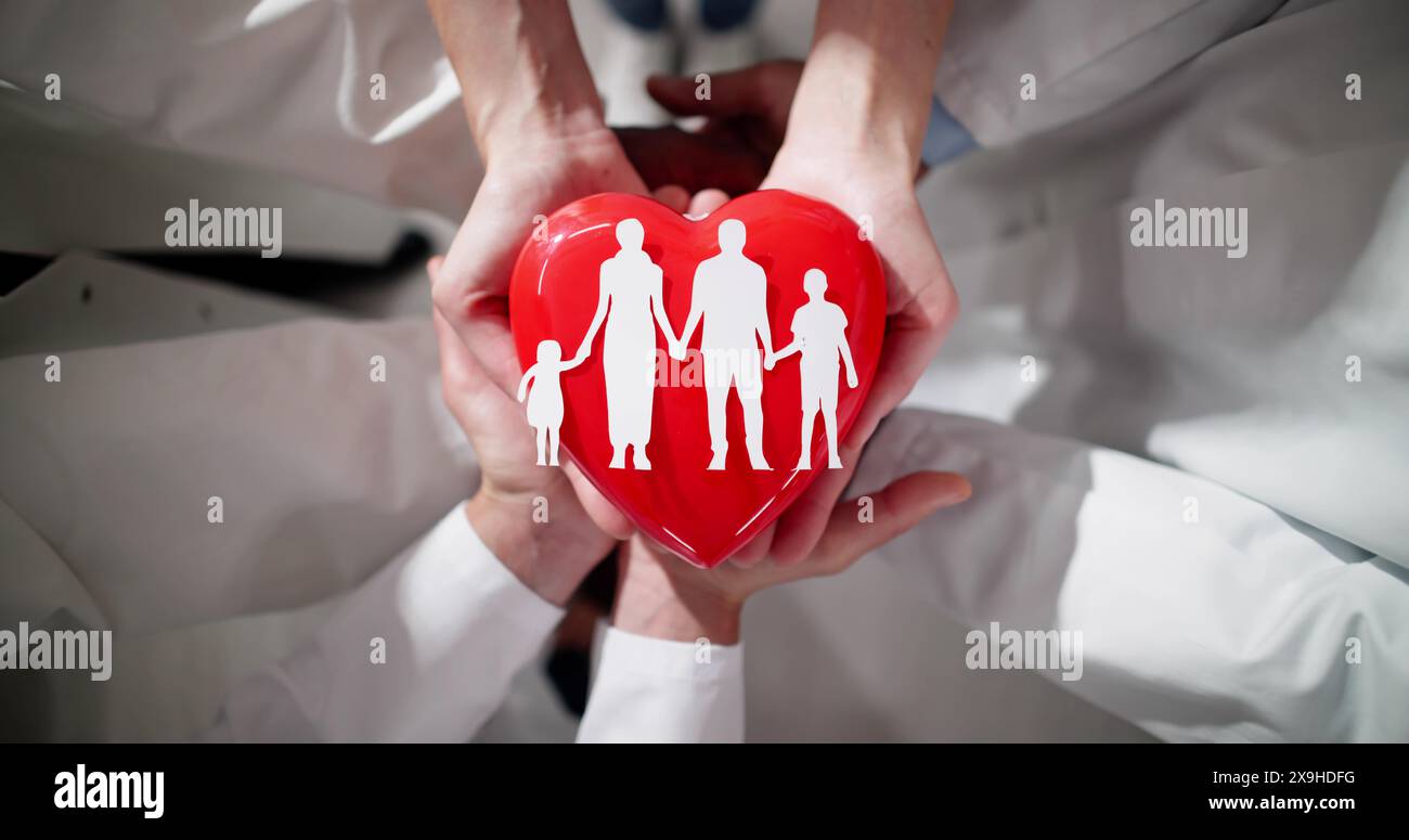 Médecins de famille et médecins. Couverture santé Banque D'Images