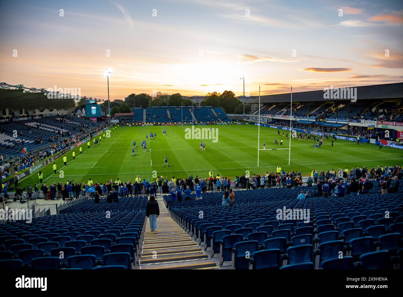 Dublin, Irlande. 01 juin 2024. Vue générale de la RDS Arena lors du match de la 18e ronde du United Rugby entre Leinster Rugby et Connacht Rugby à la RDS Arena de Dublin, Irlande, le 31 mai 2024 (photo par Andrew SURMA/ Credit : Sipa USA/Alamy Live News Banque D'Images