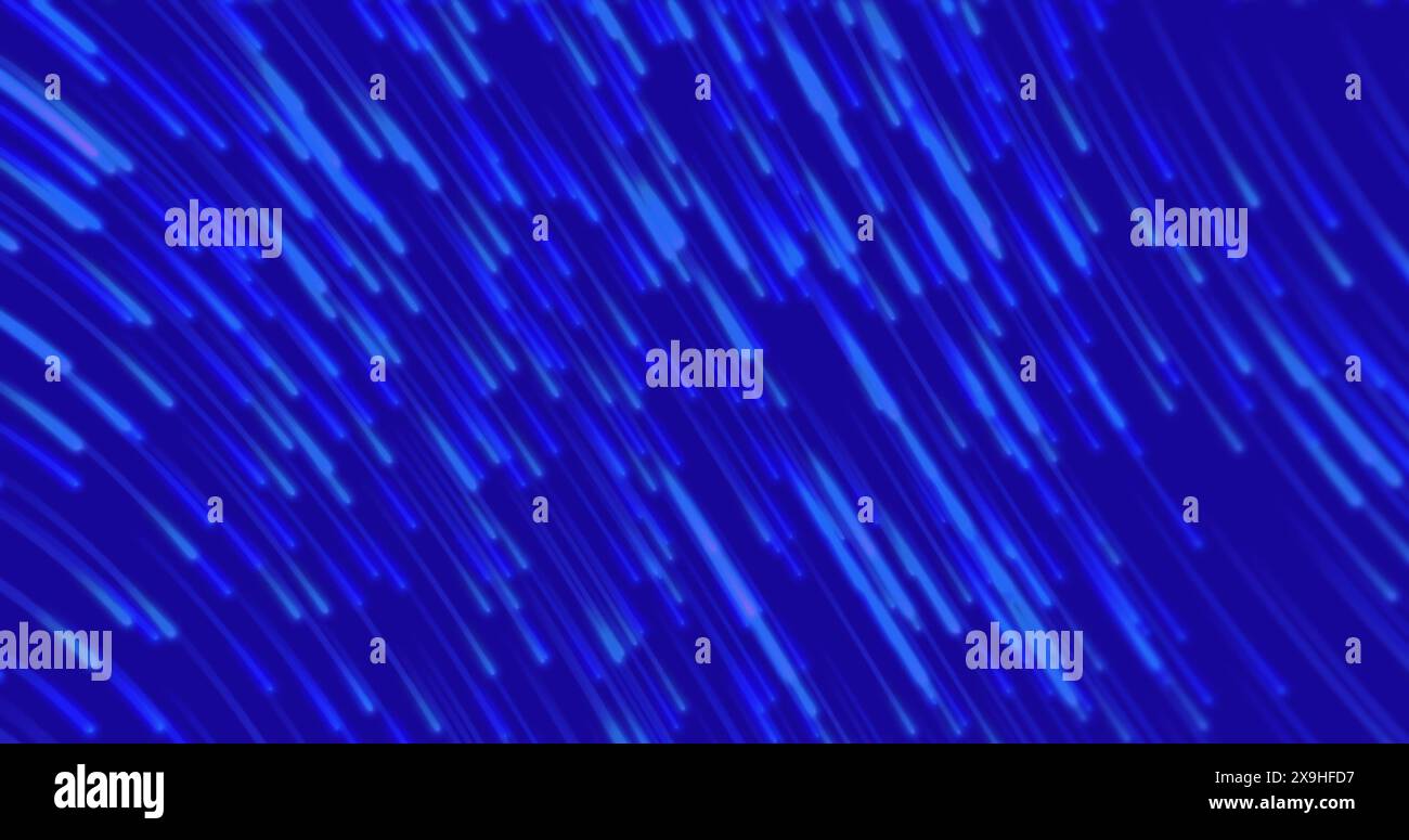 Image de traînées de lumière sur fond bleu Banque D'Images